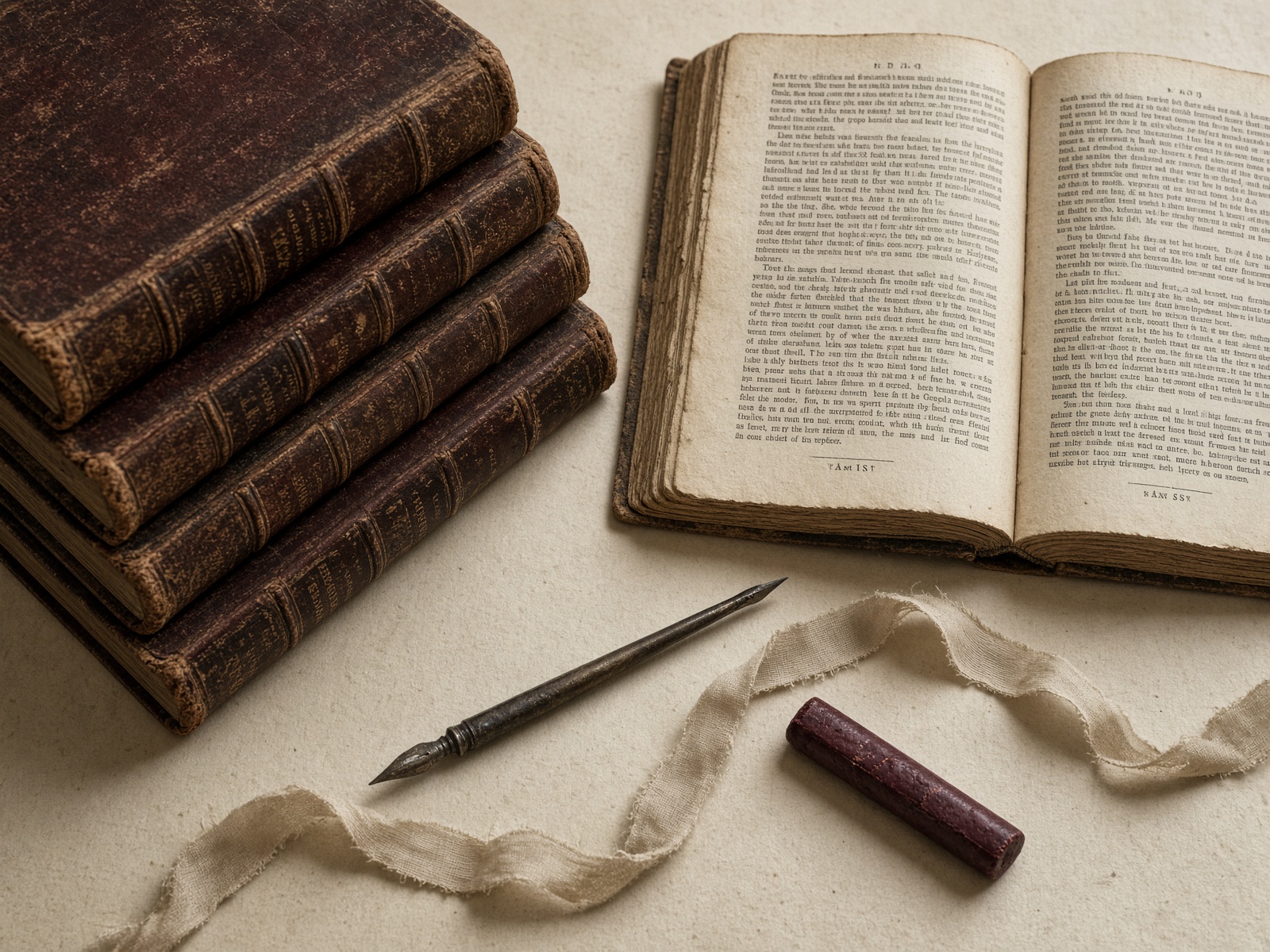 Treatises and a dip pen